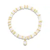 Heishi Gem Bracelet - Rainbow Moonstone sold by Amelia Rose Design