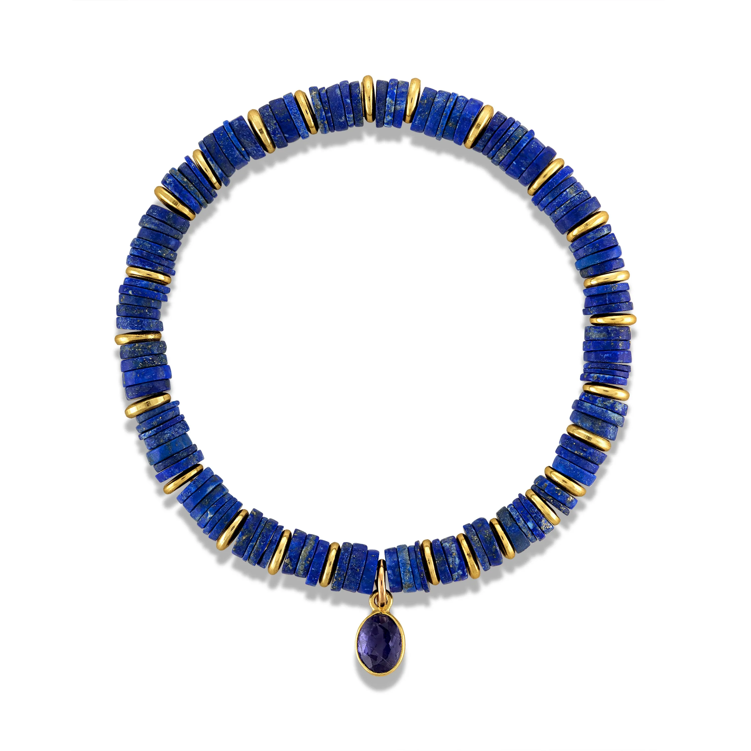 Heishi Gem Bracelet - Lapis sold by Amelia Rose Design