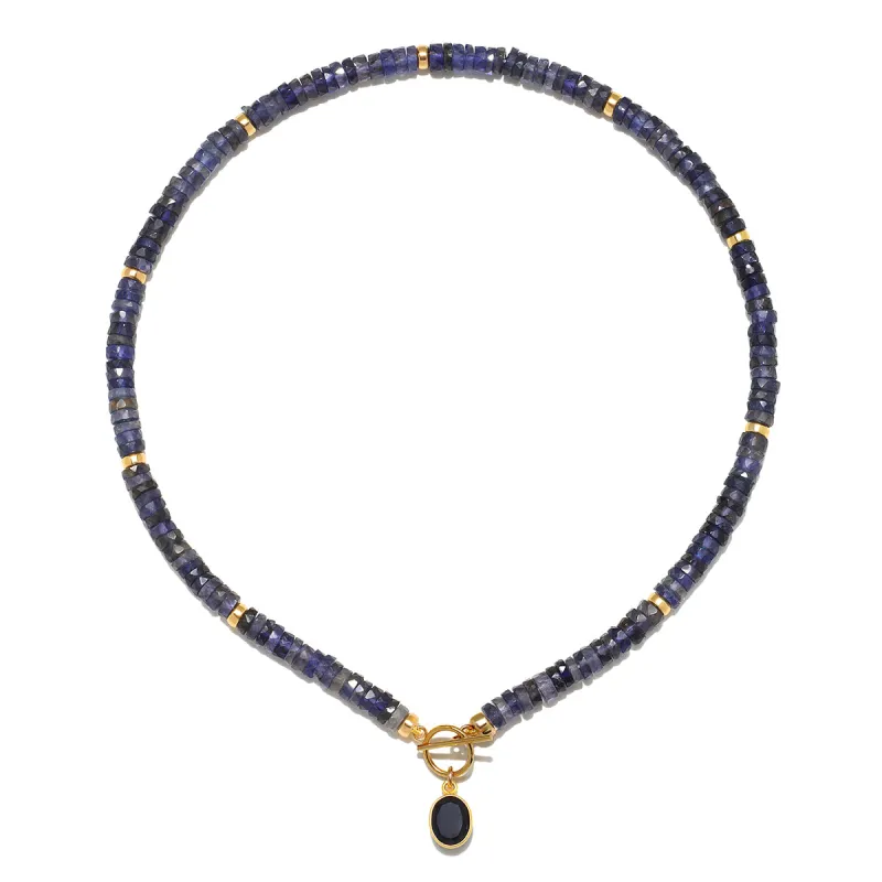New!  Iolite Collar Necklace sold by Amelia Rose Design