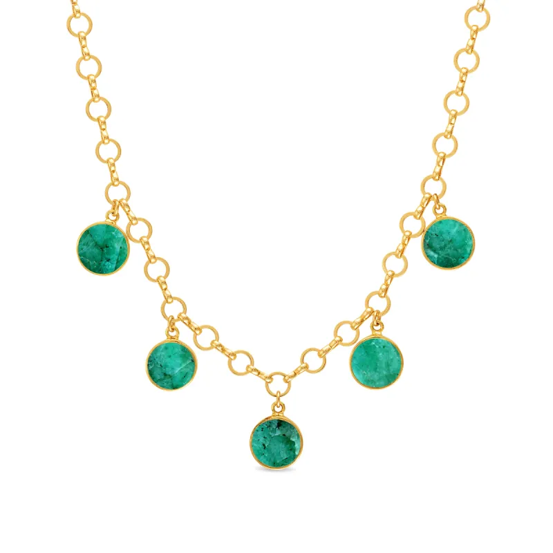 New! Dangling Coin Choker - Malachite sold by Amelia Rose Design