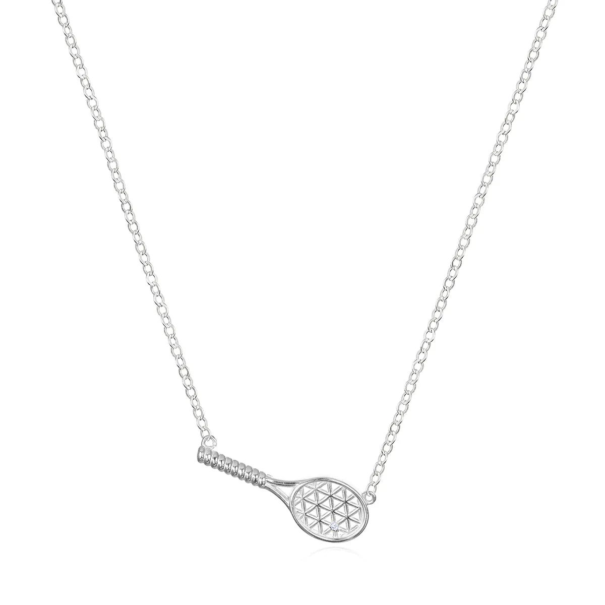 New! Diamond Tennis Racket Necklace sold by Amelia Rose Design product image thumbnail 4