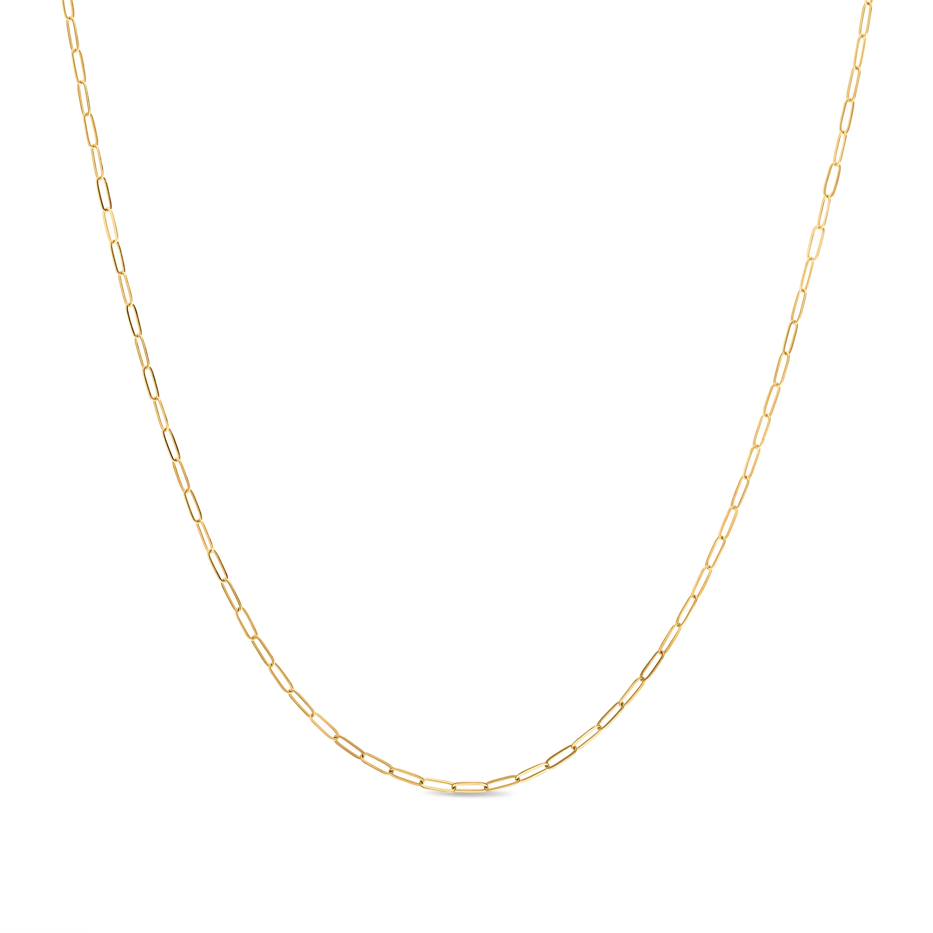 New! 14k gold paperclip necklace sold by Amelia Rose Design