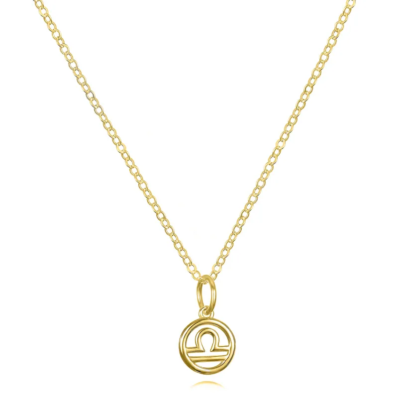 New! 14k Gold Zodiac Charm Necklace - Libra sold by Amelia Rose Design