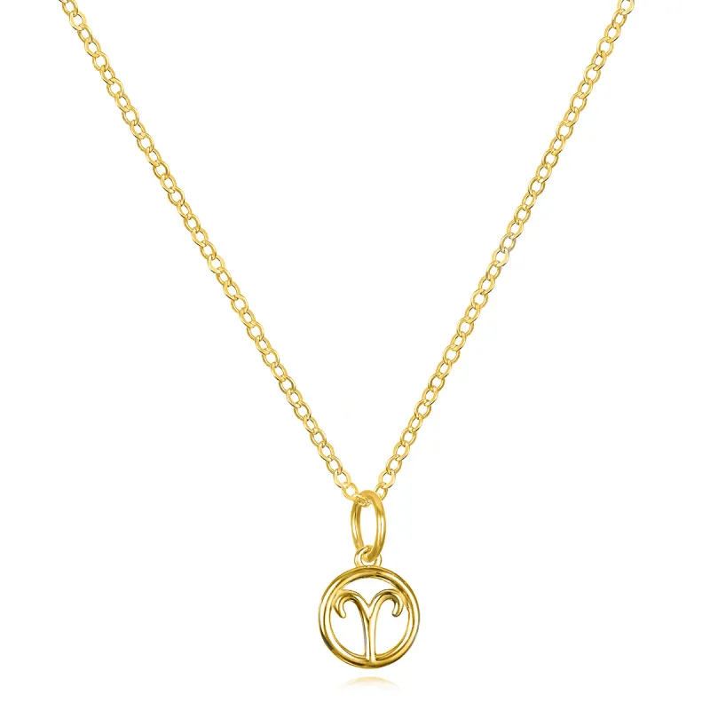 New! 14k Gold Zodiac Charm Necklace - Aries sold by Amelia Rose Design