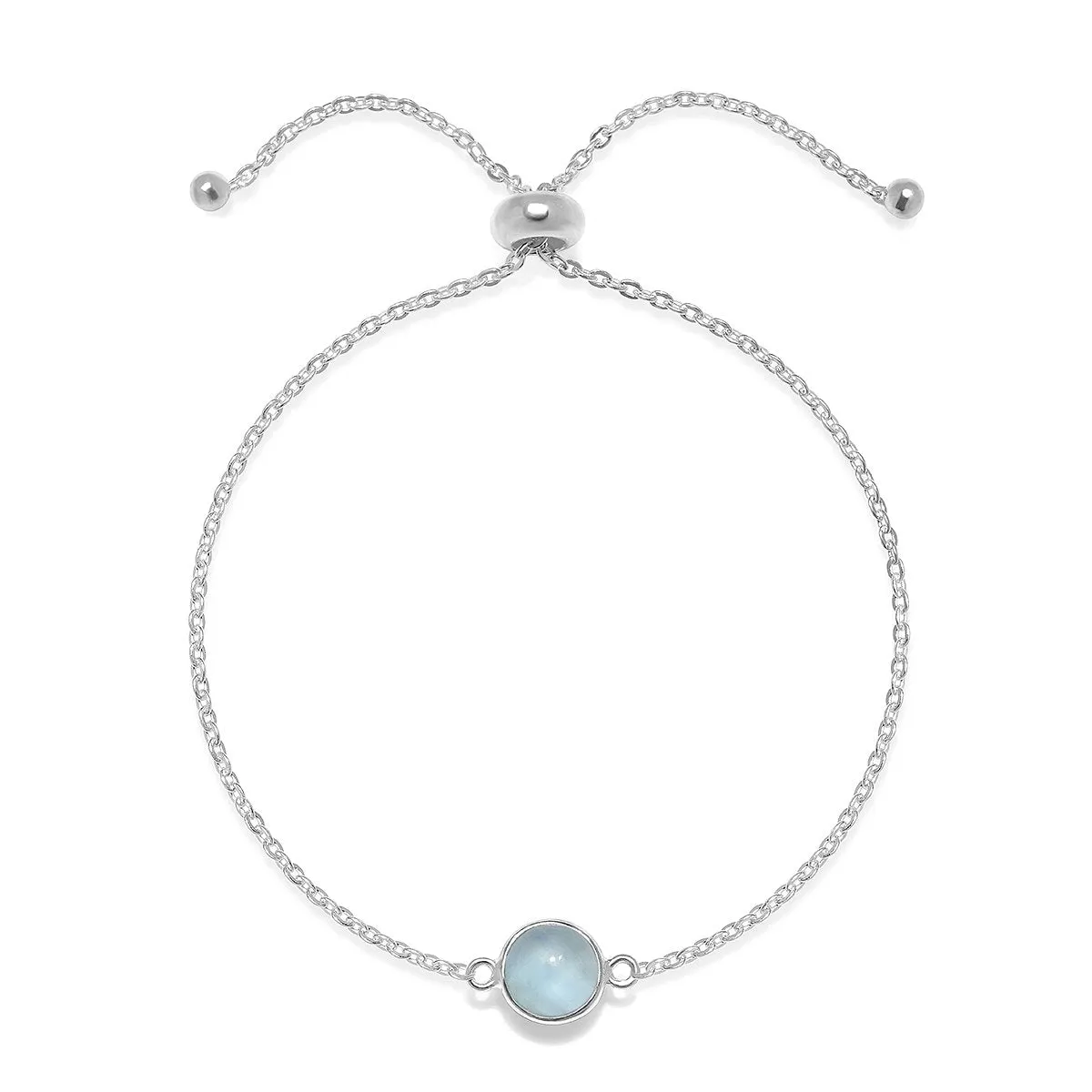 Birthstone Solitaire Bracelet- March Aquamarine sold by Amelia Rose Design product image thumbnail 2