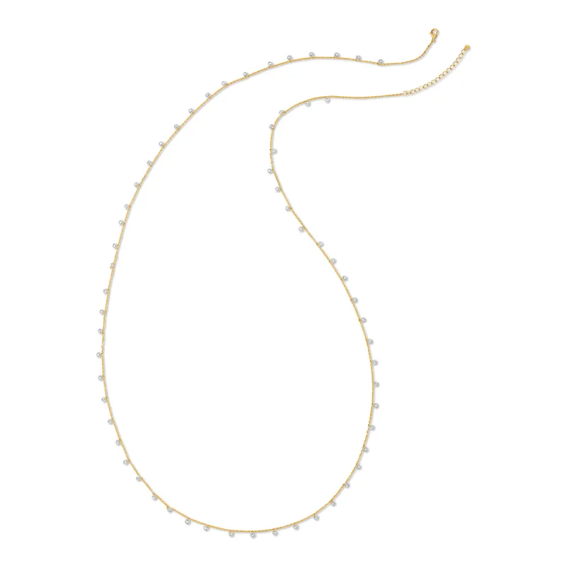 New! Dangling Disc Long Necklace sold by Amelia Rose Design