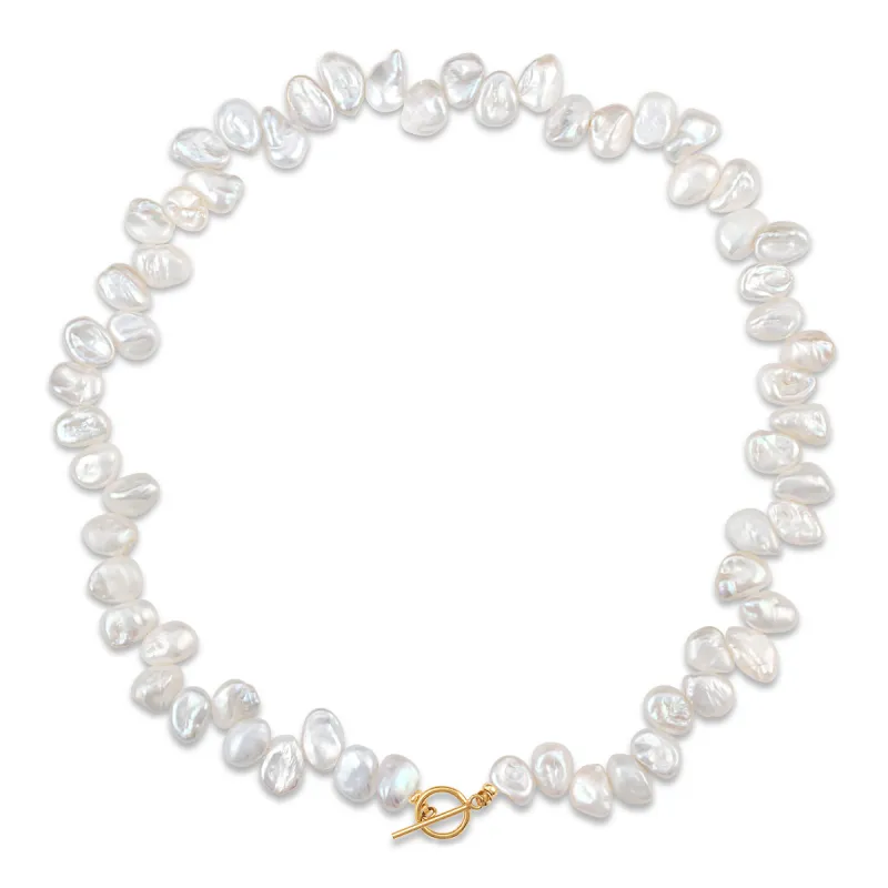 New! Keshi Pearl Toggle Necklace sold by Amelia Rose Design