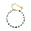 Daisy Bracelet-Shades of Green sold by Amelia Rose Design