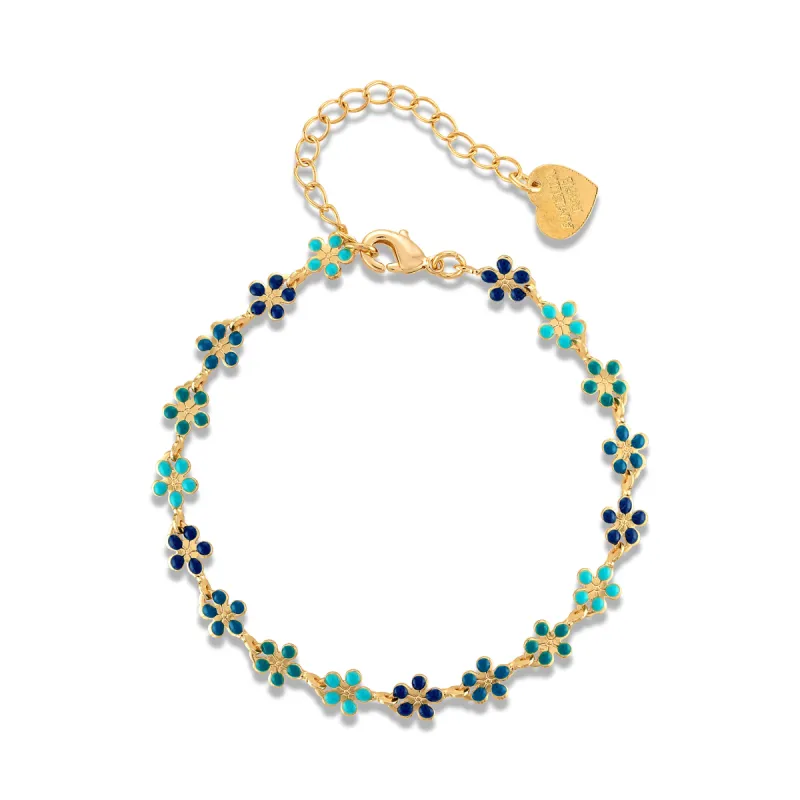 Daisy Bracelet-Shades of Green sold by Amelia Rose Design