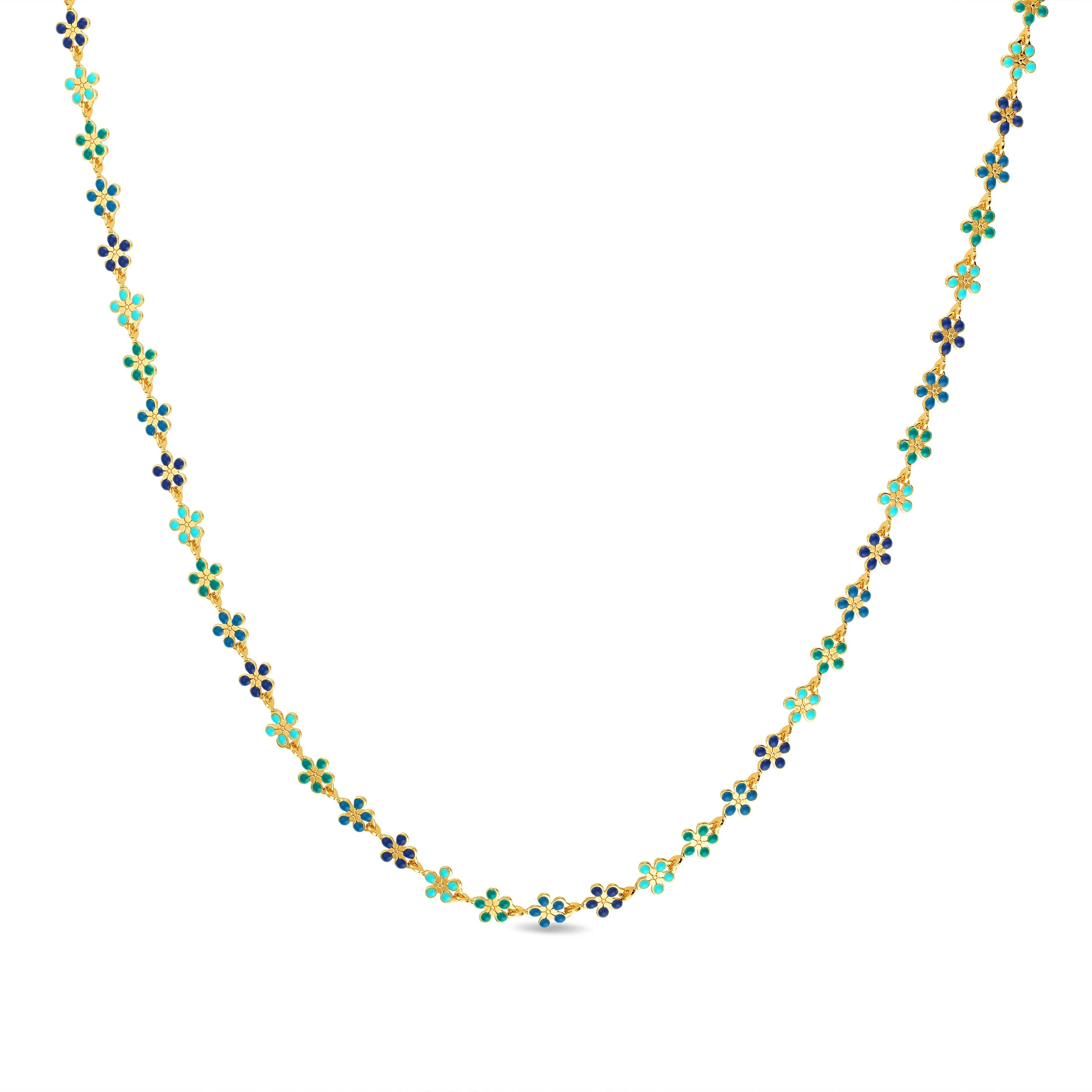 New! Daisy Necklace-Shades of Green sold by Amelia Rose Design