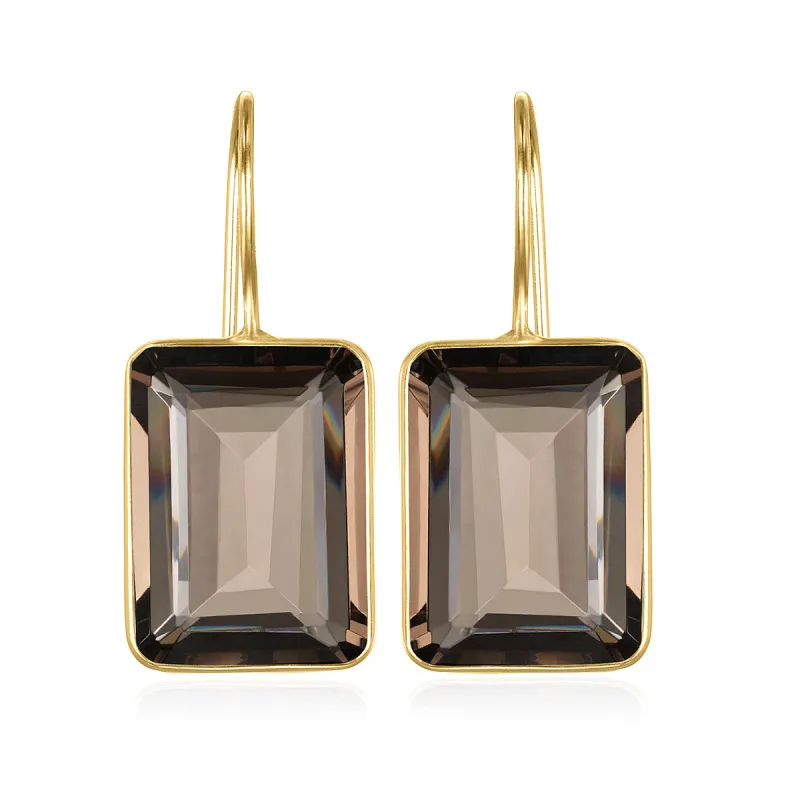 Emerald Cut Valencia-Smoky Gold sold by Amelia Rose Design