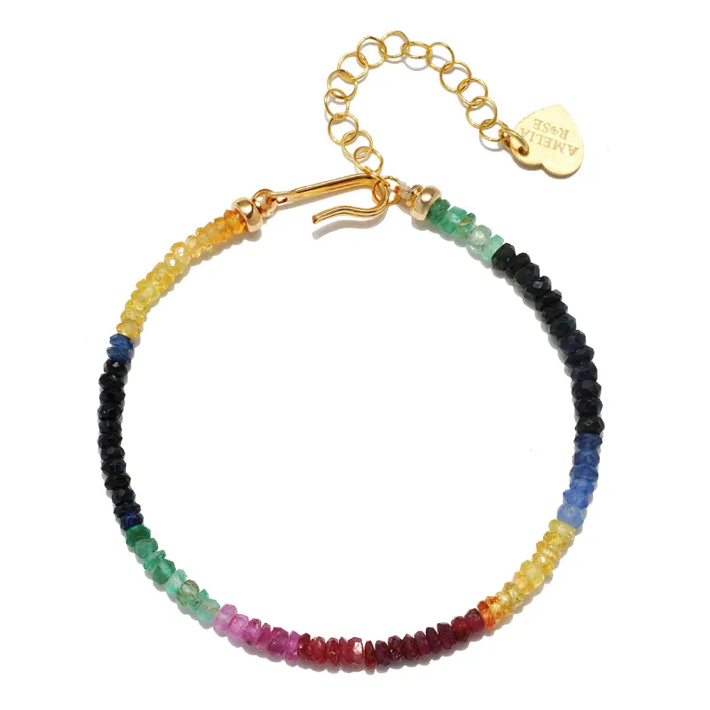 New!  Rainbow Sapphire Bracelet sold by Amelia Rose Design