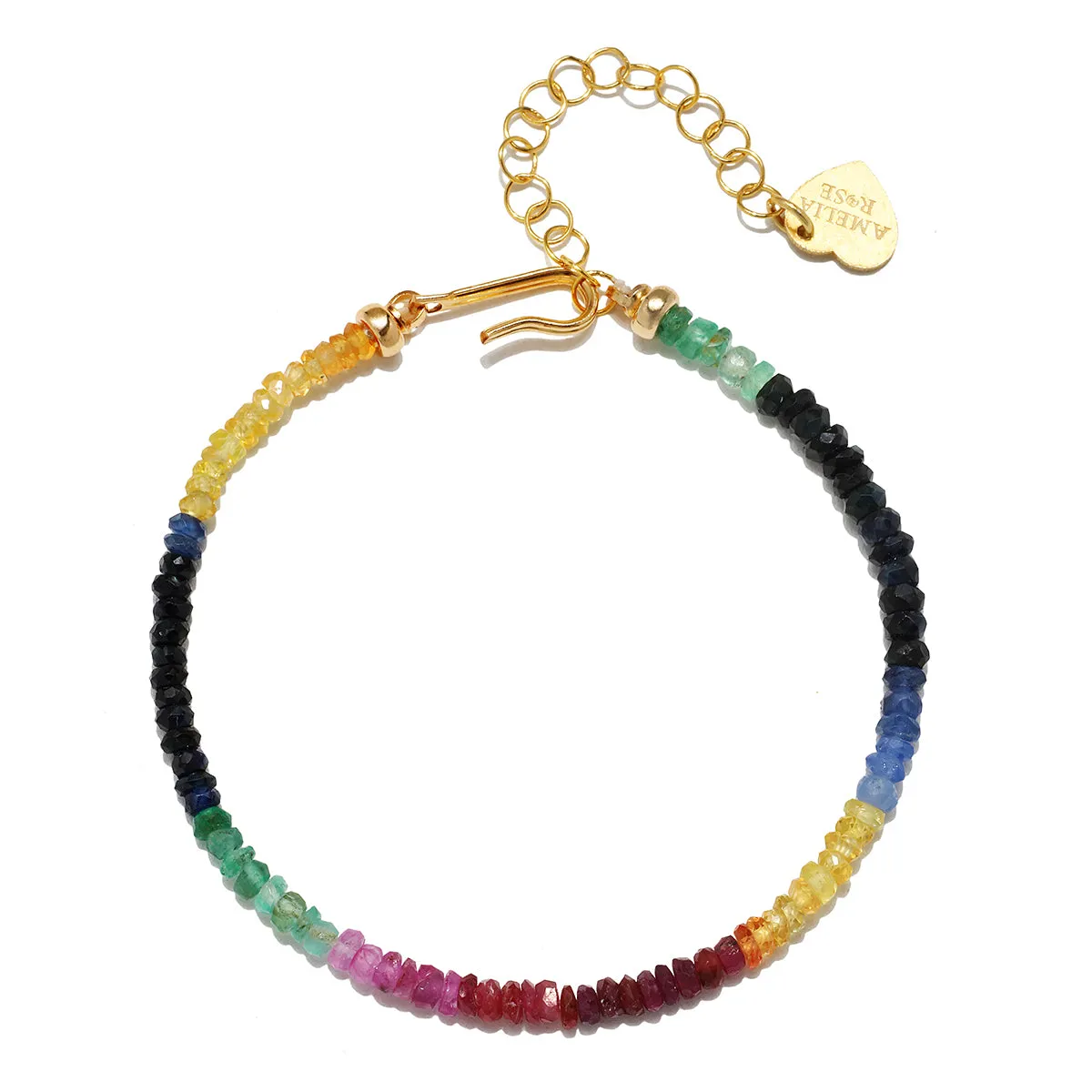 New! Rainbow Sapphire Bracelet sold by Amelia Rose Design