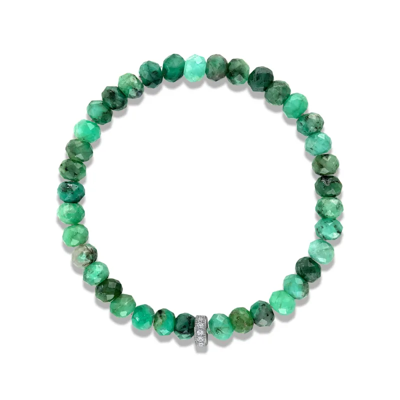 Rondelle Bracelet - Emerald sold by Amelia Rose Design