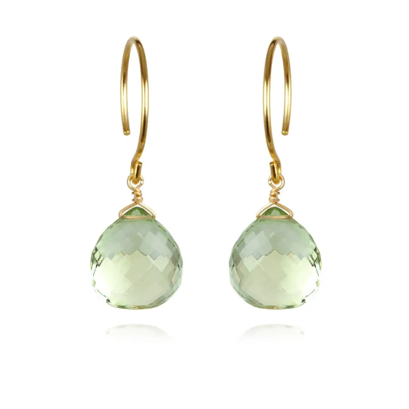 Catherine Earring-Green Amethyst sold by Amelia Rose Design