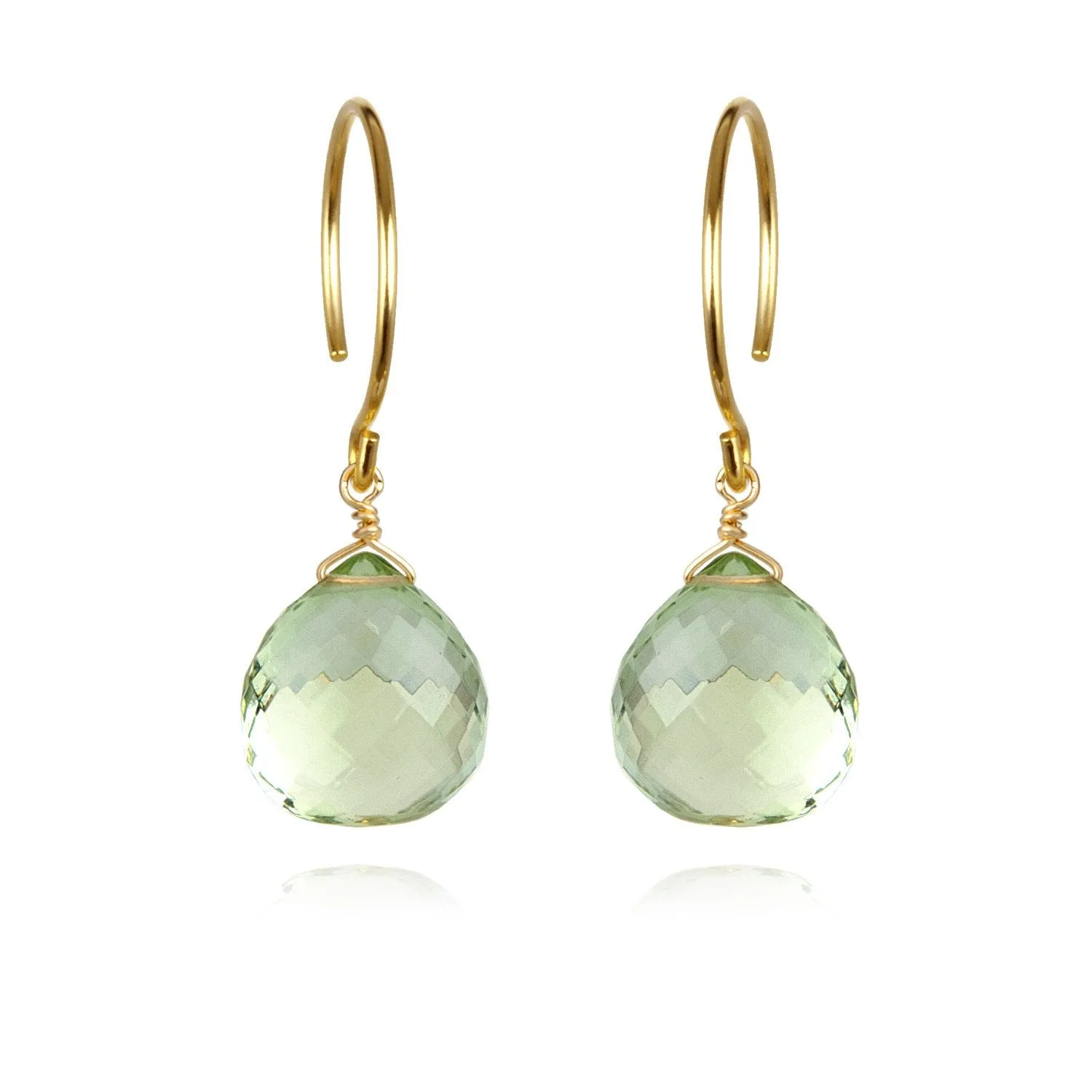 Catherine Earring-Green Amethyst sold by Amelia Rose Design