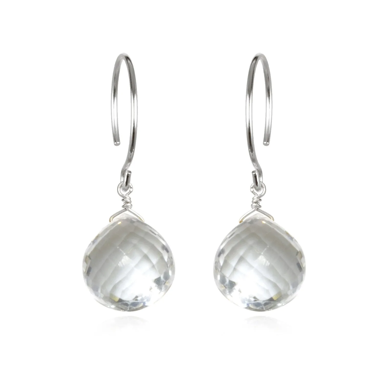 Catherine Earring-Clear Quartz sold by Amelia Rose Design product image thumbnail 2