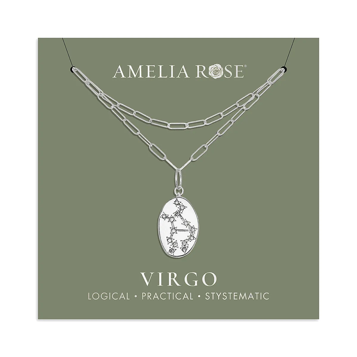Constellation Layered Necklace Silver-All Signs sold by Amelia Rose Design product image thumbnail 2
