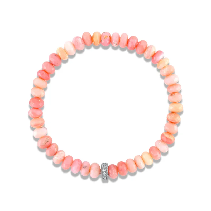 Rondelle Bracelet - Peruvian Opal sold by Amelia Rose Design