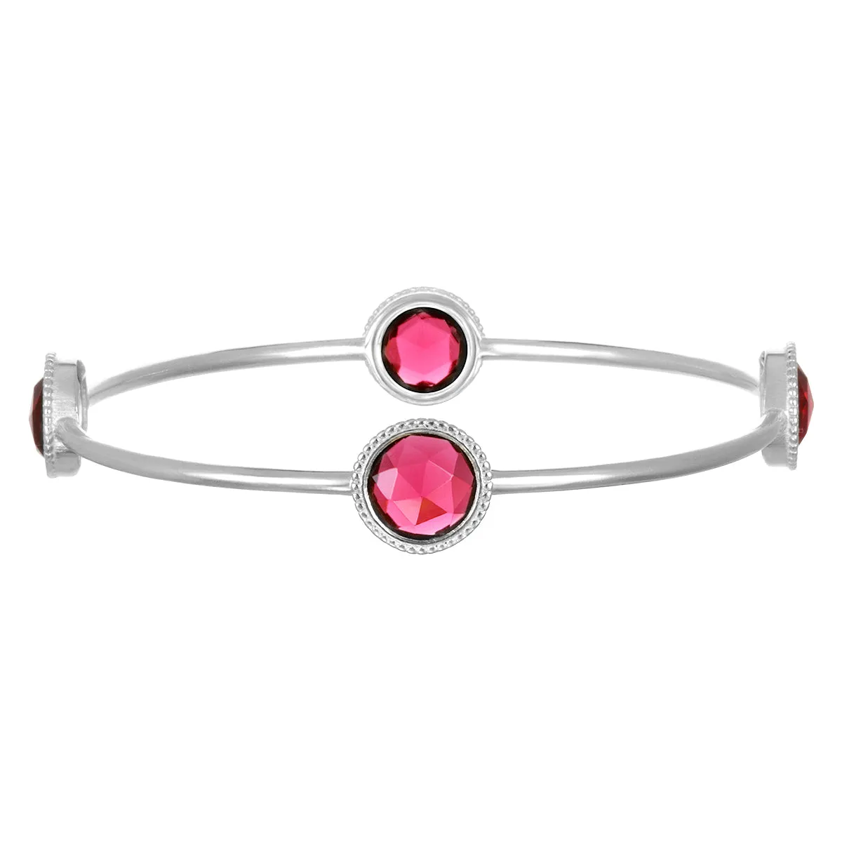 Pink Quartz Daphne Bangle Silver sold by Amelia Rose Design