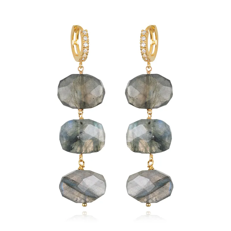 Labradorite Huggies sold by Amelia Rose Design