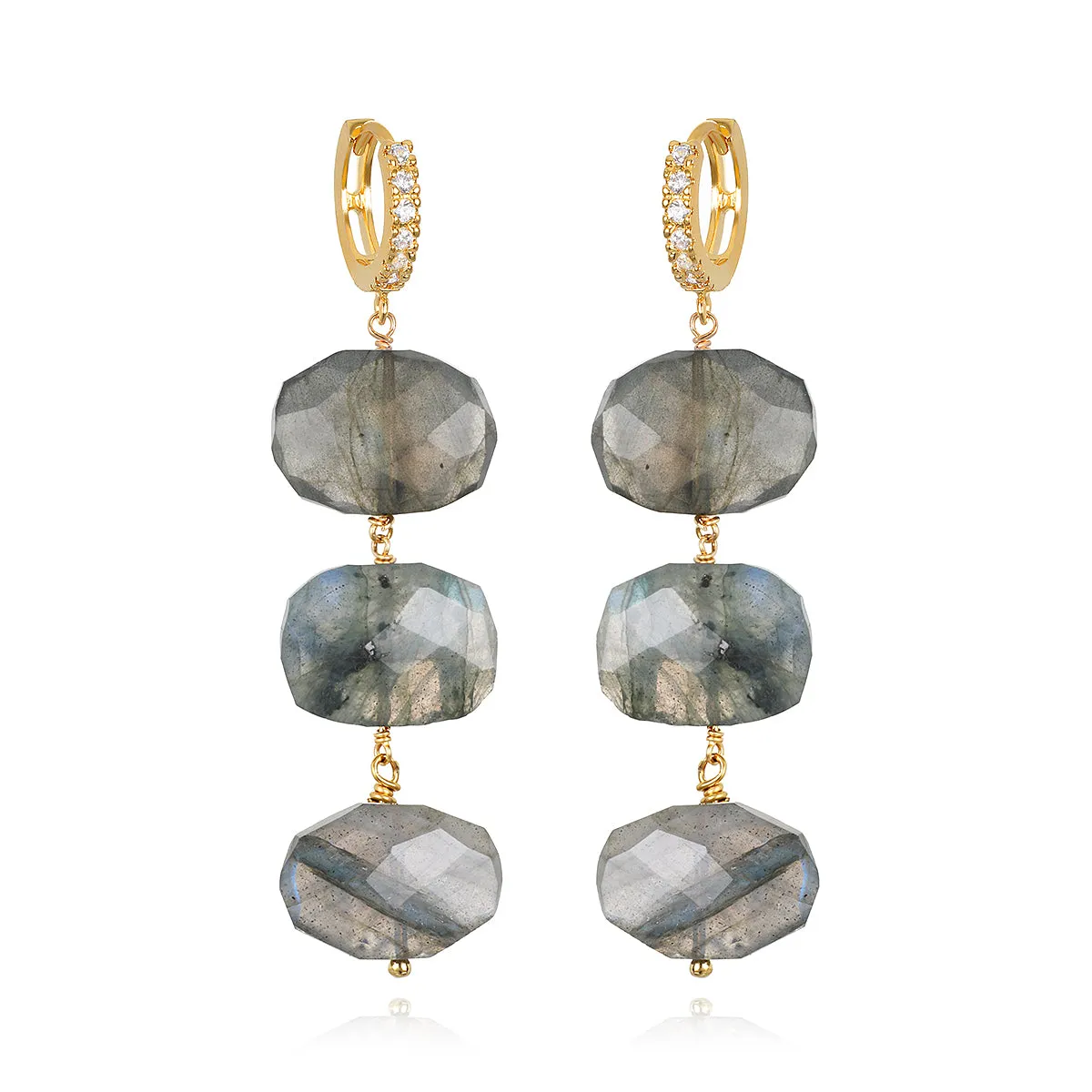 Labradorite Huggies sold by Amelia Rose Design