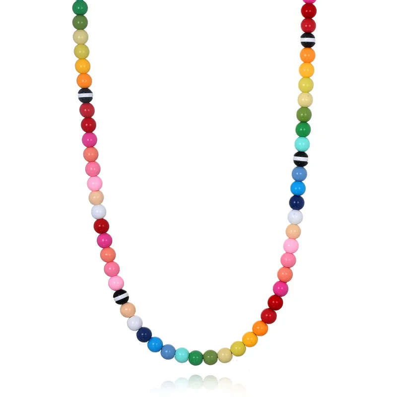 Enamel Round Beaded Necklace sold by Amelia Rose Design