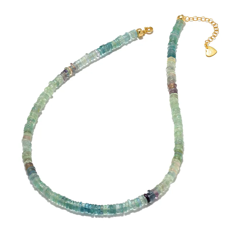 Fluorite Heishi Necklace sold by Amelia Rose Design