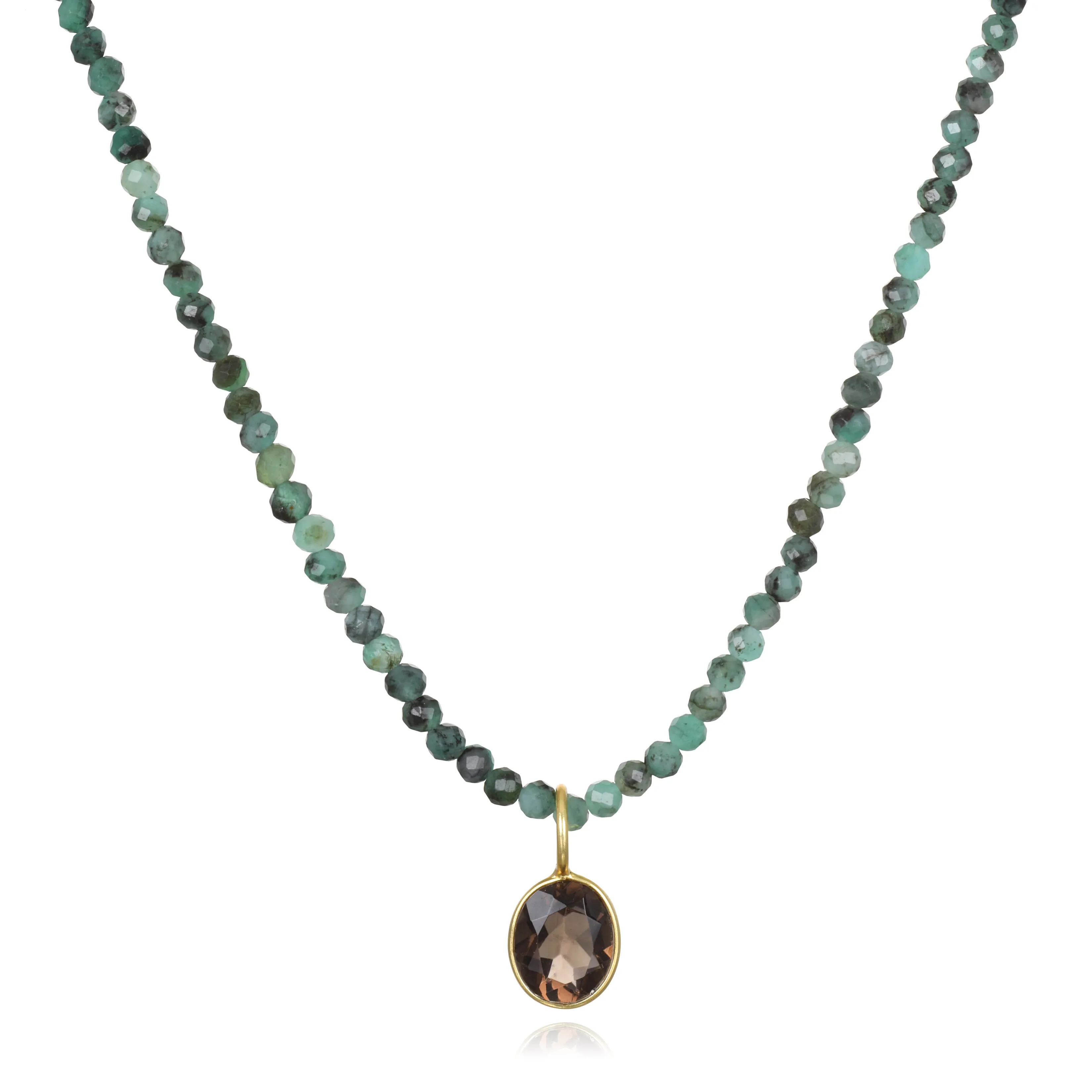 Beaded Layering Necklace-Emerald sold by Amelia Rose Design product image thumbnail 2