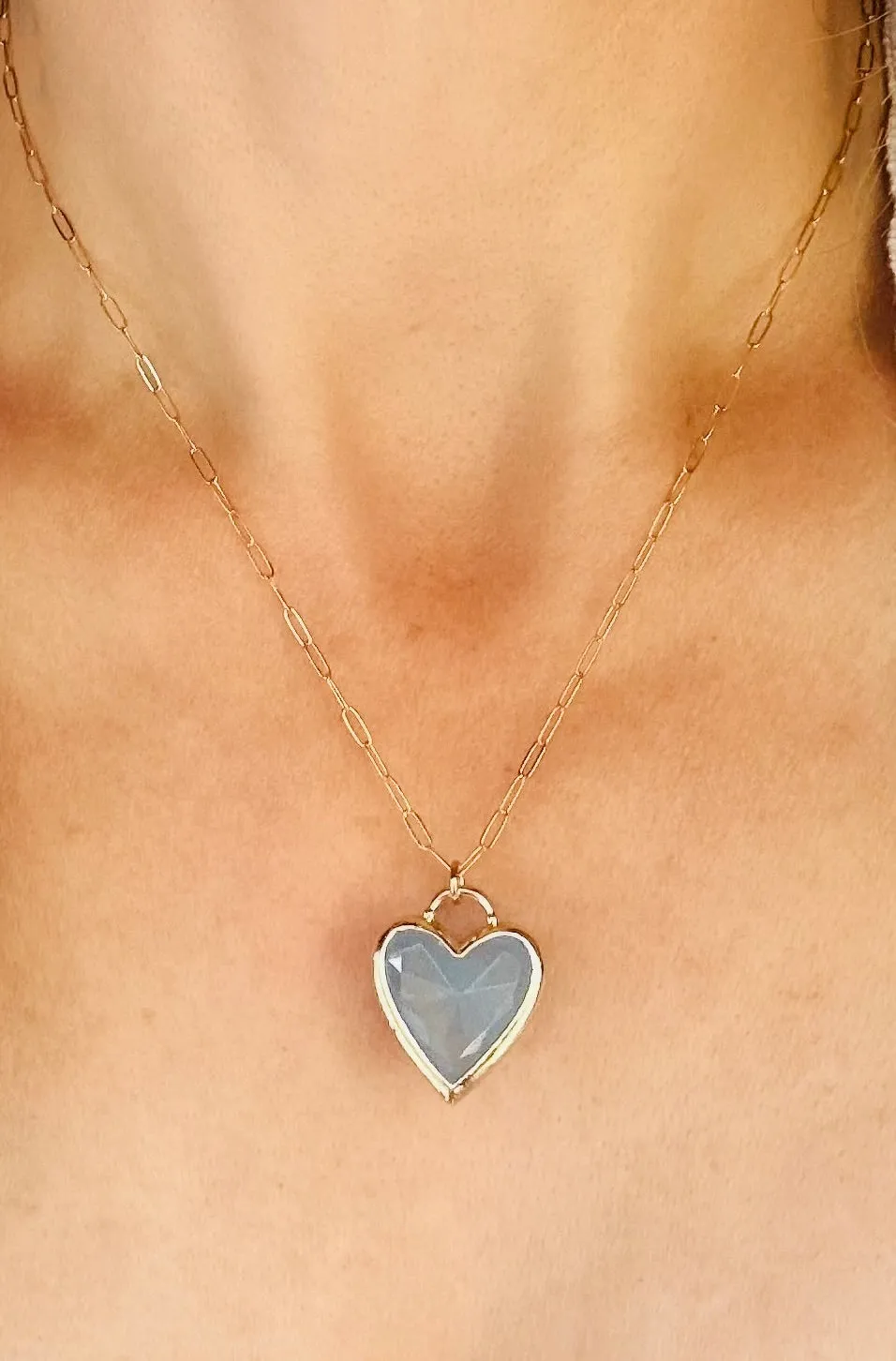 Framed Heart Necklace-Labradorite sold by Amelia Rose Design product image thumbnail 3