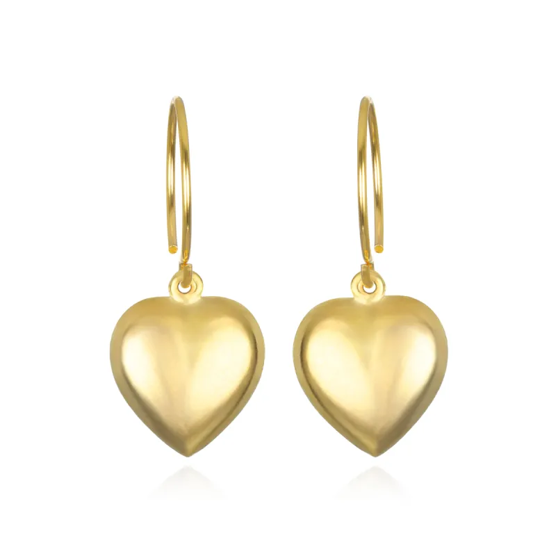 Heart Charm Earrings sold by Amelia Rose Design