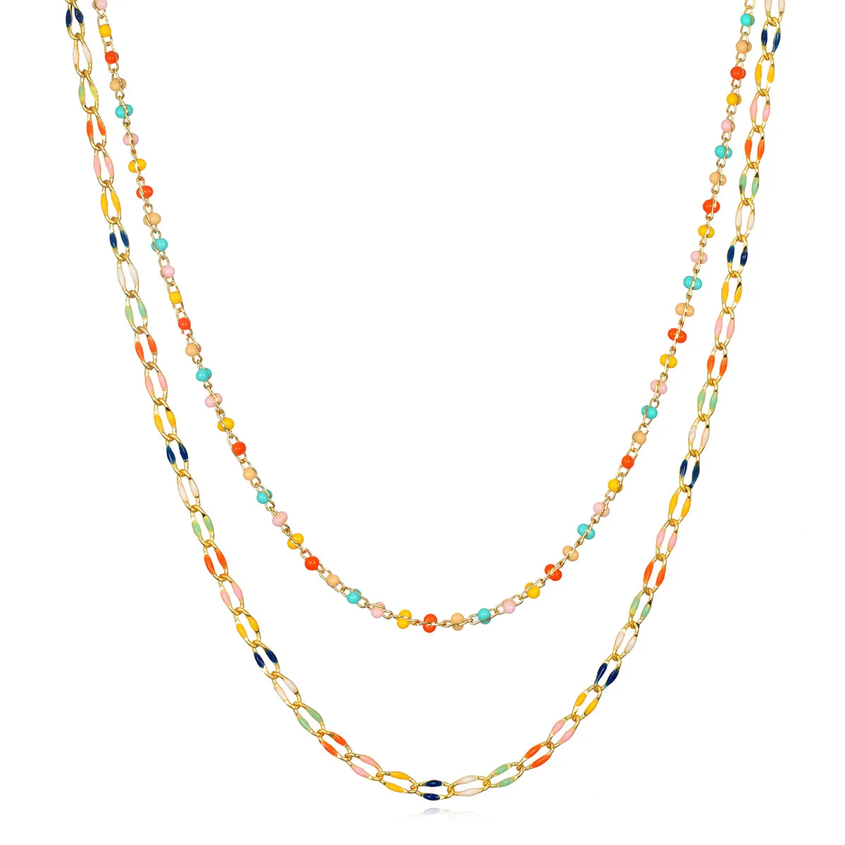 New! Beaded Wrapped Necklace-Rainbow sold by Amelia Rose Design product image thumbnail 2