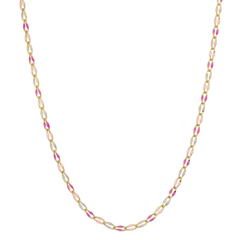 New!  Curb Enamel Necklace-Orchid sold by Amelia Rose Design