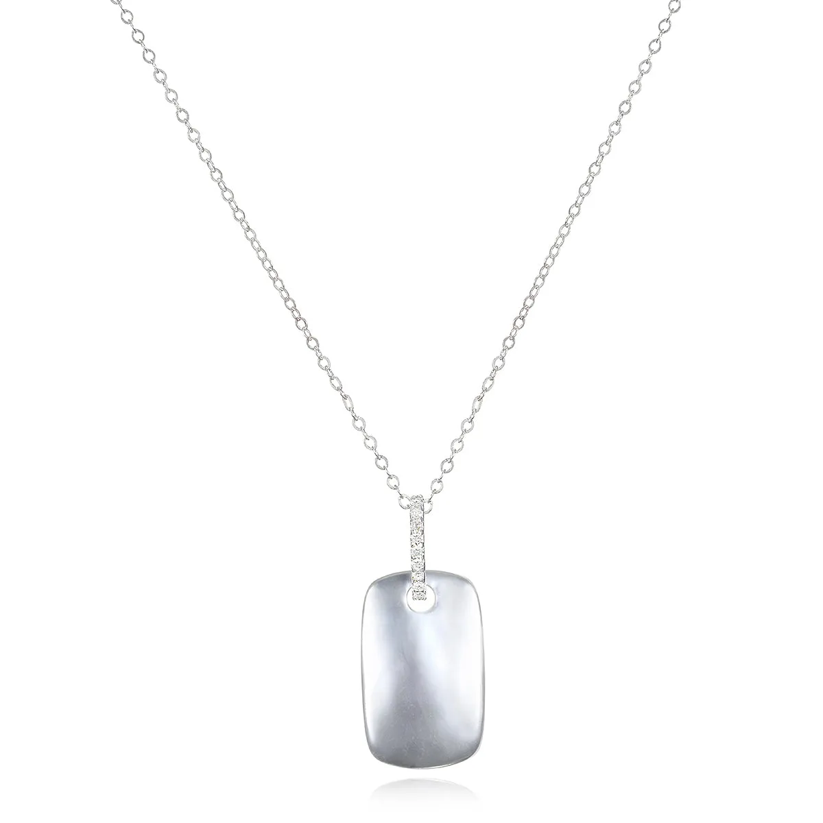 New! Diamond Dog Tag Necklace sold by Amelia Rose Design