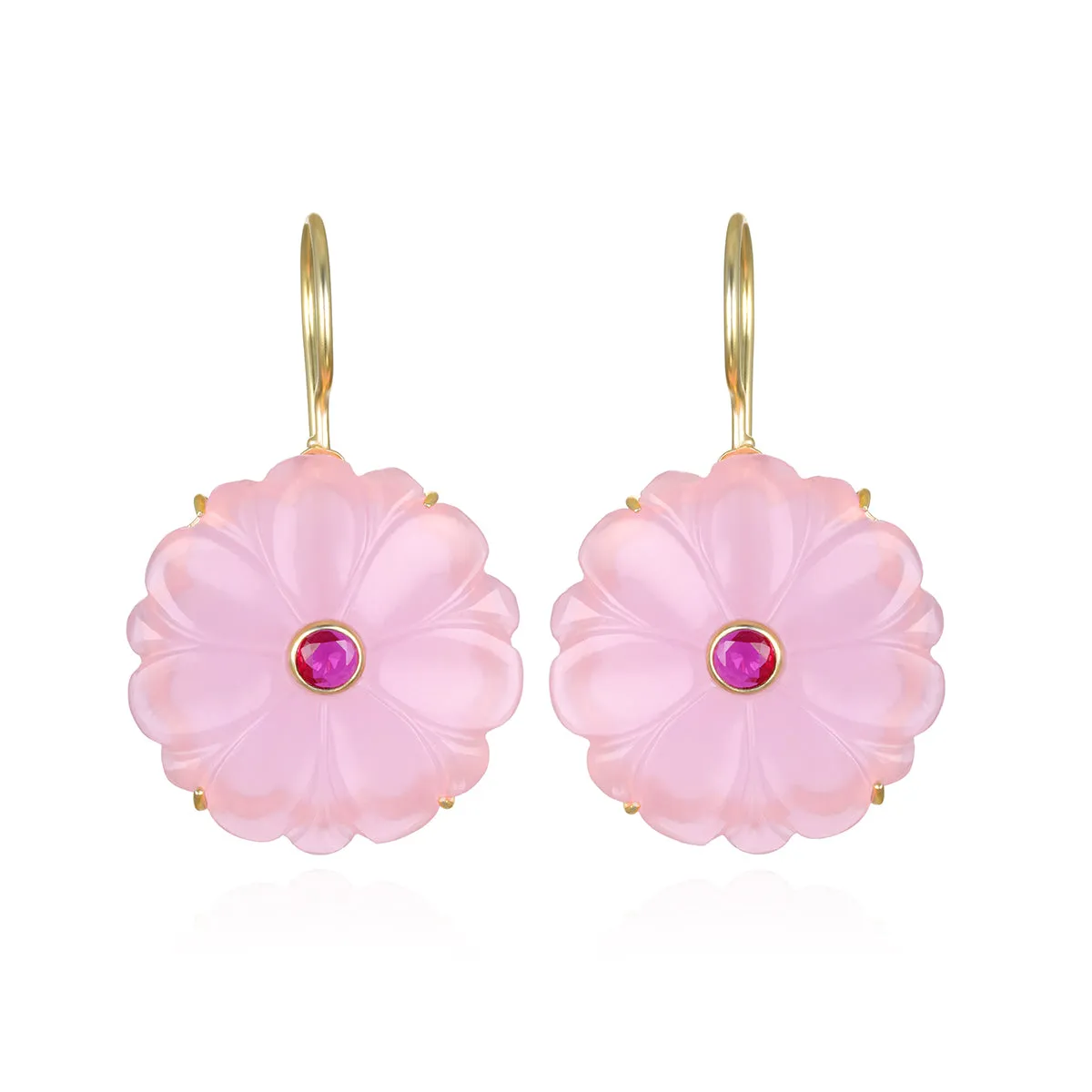New! Magnolia Earring-Strawberry sold by Amelia Rose Design