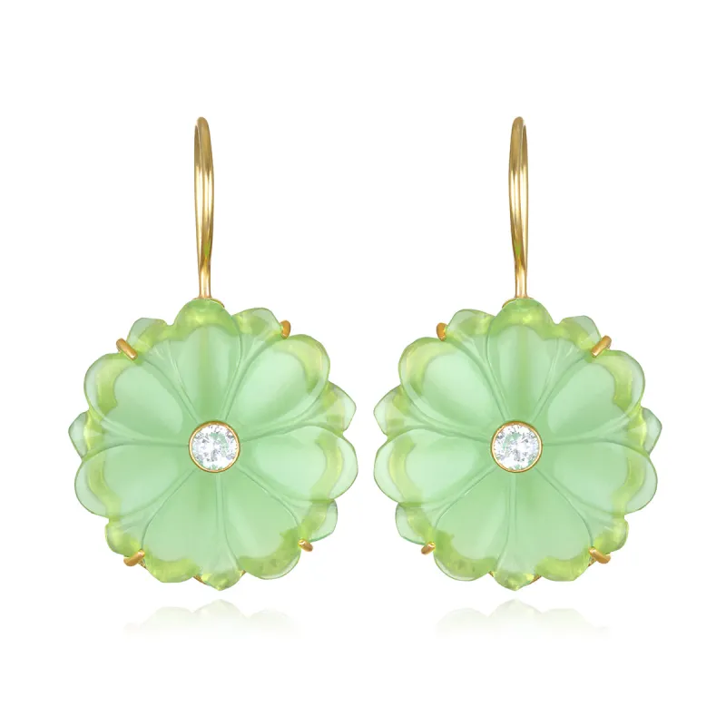 New! Magnolia Earring-Kiwi sold by Amelia Rose Design