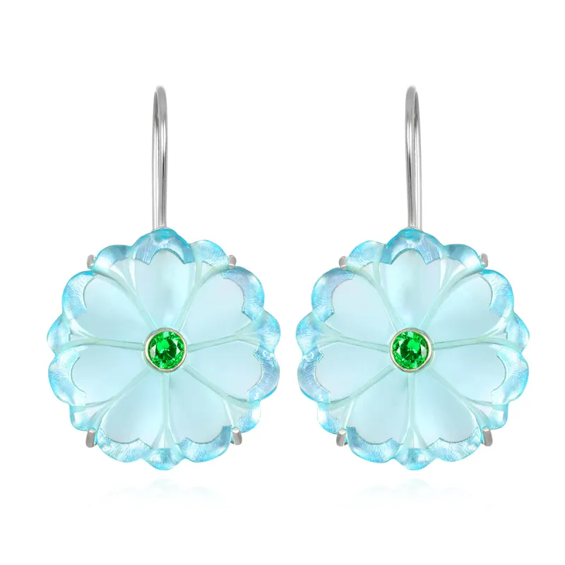 Magnolia Earring-Sky Blue sold by Amelia Rose Design