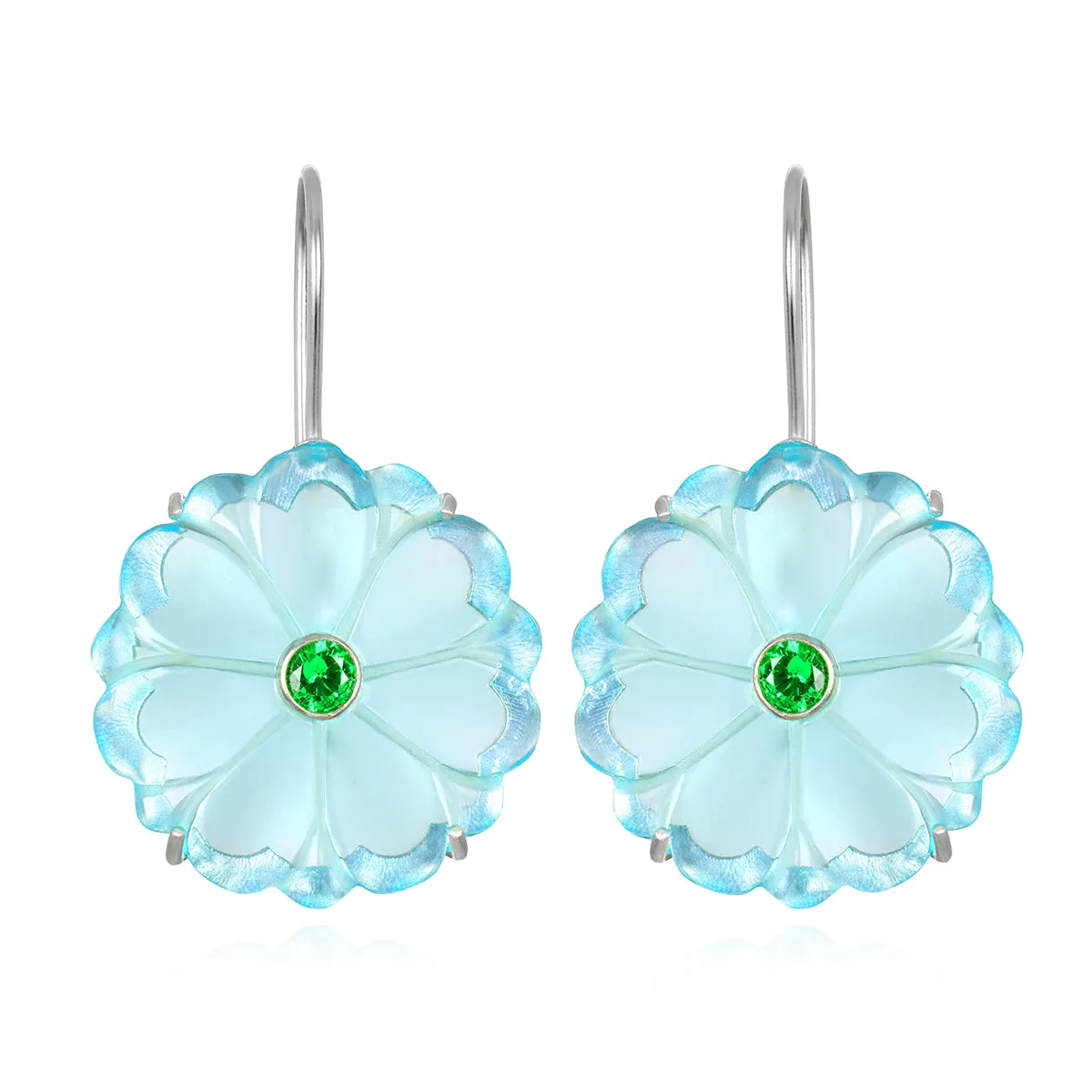 Magnolia Earring-Sky Blue sold by Amelia Rose Design