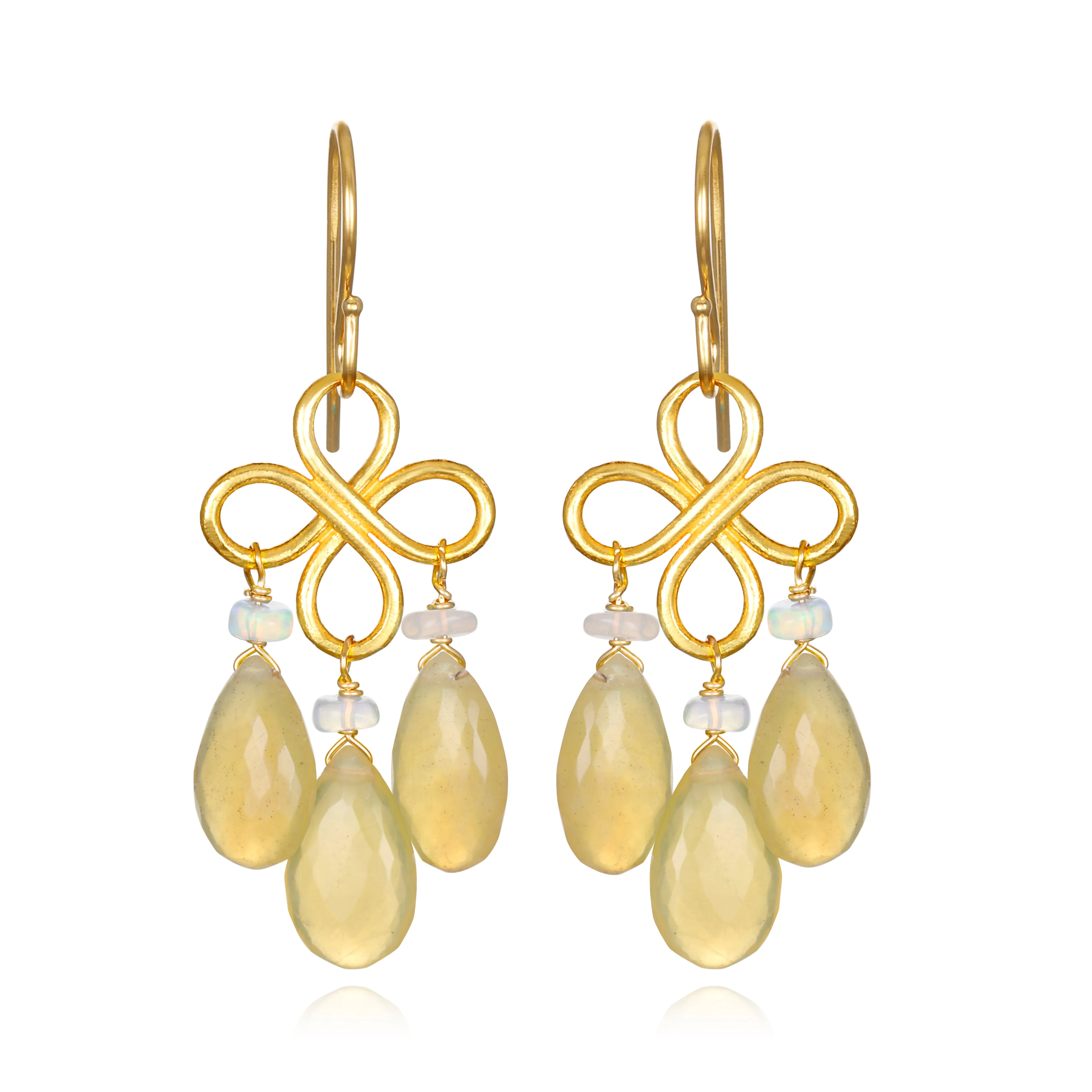 New! Clover Dangles-Yellow Opal sold by Amelia Rose Design