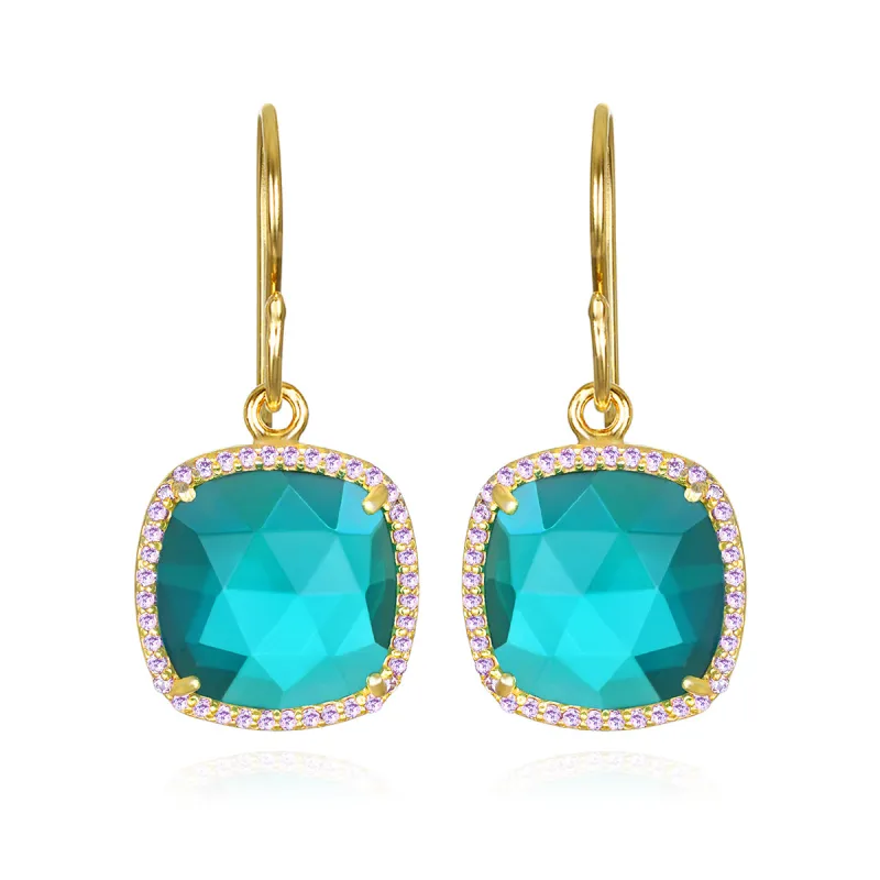 New! Paris Cushion Cut-Aqua sold by Amelia Rose Design