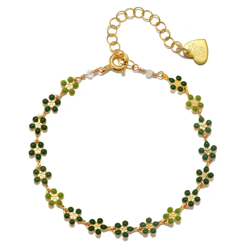 Green Blossom Bracelet sold by Amelia Rose Design