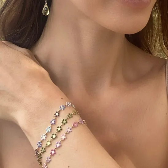 Rainbow Blossom Bracelet sold by Amelia Rose Design product image thumbnail 2