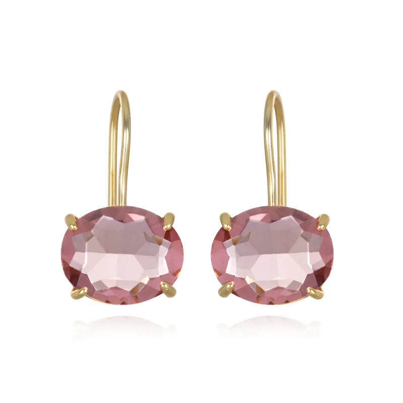 Oval Dangles-Lilac sold by Amelia Rose Design