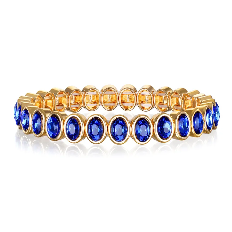 New! Framed Oval Bracelet-Blue sold by Amelia Rose Design