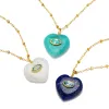 New! Lapis & Blue Topaz Heart Satellite Necklace sold by Amelia Rose Design