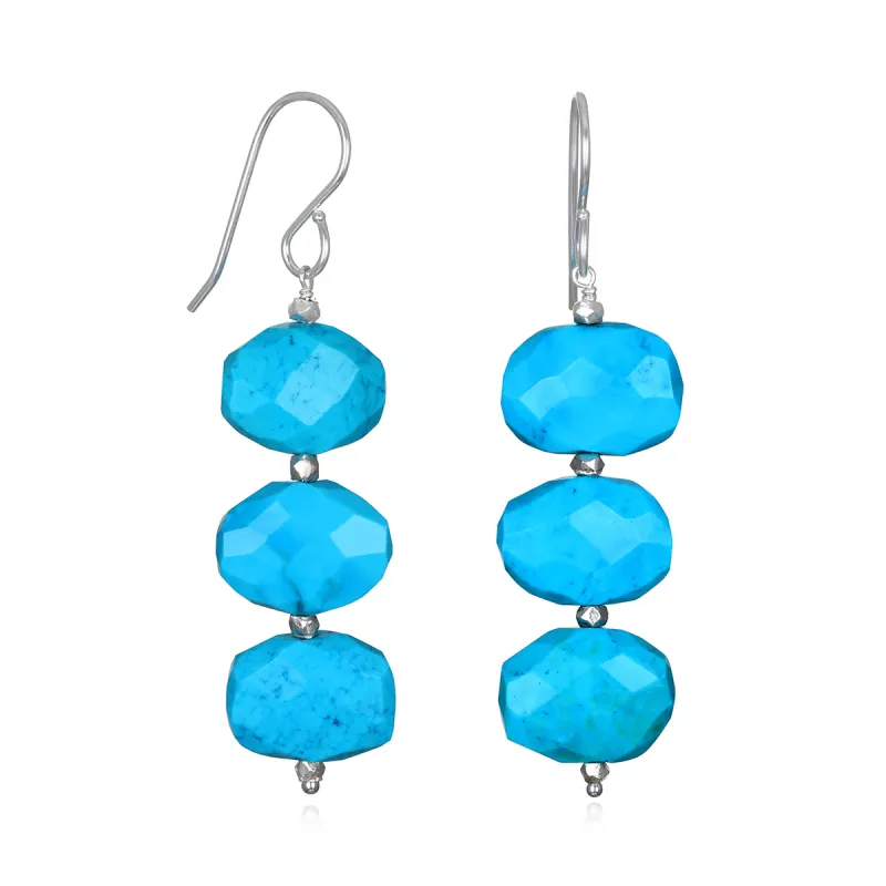Grand Dangles - Turquoise sold by Amelia Rose Design