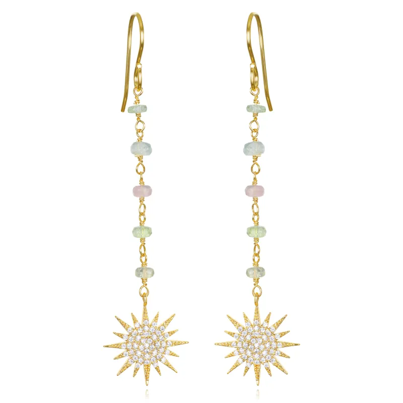 Sunburst Pastel Tourmaline Dangles sold by Amelia Rose Design