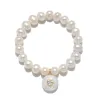 New! Freshwater Pearl, Moonstone & Topaz Bracelet sold by Amelia Rose Design