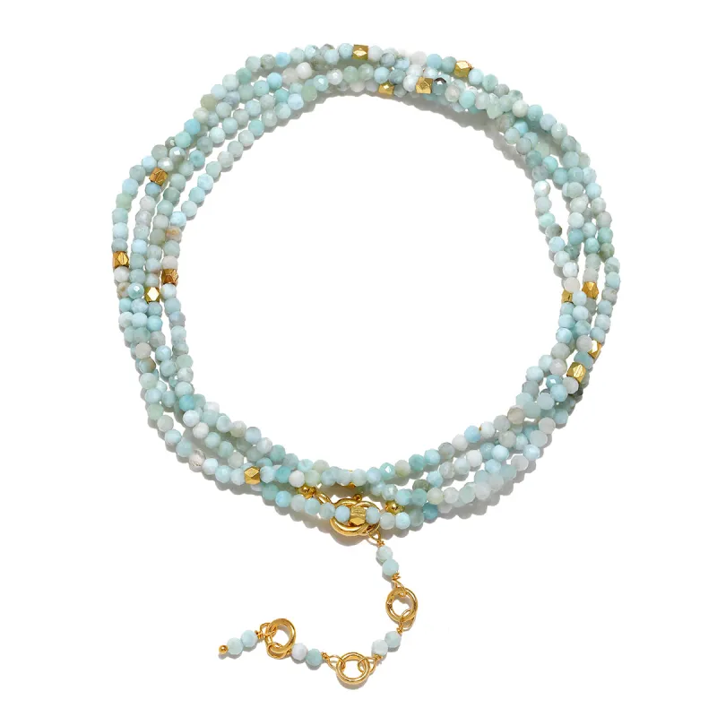 New! Gemstone Sparkle Wrap-Larimar sold by Amelia Rose Design