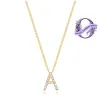 Diamond Initial Necklace-Gold sold by Amelia Rose Design